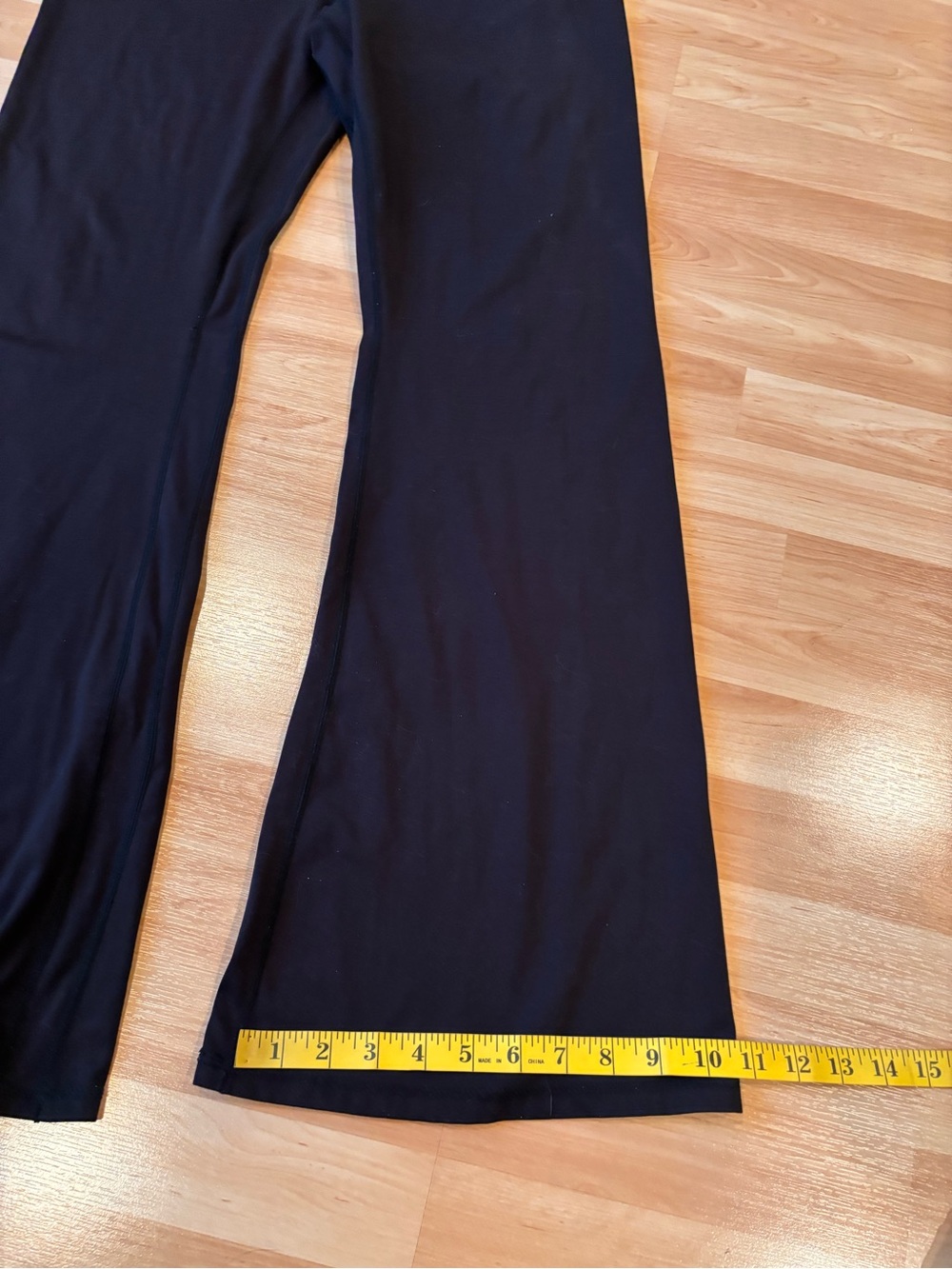 PAC 1980 PacSun Black Flare Fold-Over Waist Pants - Picture 2 of 6